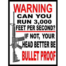 3,000 Feet Per Second Sign