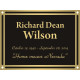 Holly Bronze cast aluminum plaque with raised double border and holes in corners Holly Bronze cast aluminum plaque with raised double border and holes in corners