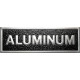 Cast aluminum plaque, rectangular Cast aluminum plaque, rectangular