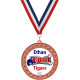  Custom Insert Medal, Bronze - your graphics and text!