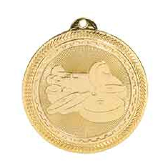 Weightlifting BriteLazer Medal with Neck Ribbon