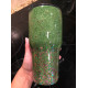Monogram Custom Glitter Tumbler, Green-Gold Monogram Custom Glitter Tumbler, Green-Gold