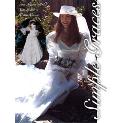 Simple Graces "Eva Marie" Gown, White Matte Satin, Size 10