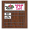 Routed Full-Color Perpetual Plaque, Brown with 12 White Full-Color Plates