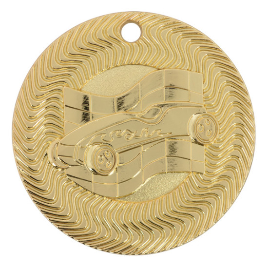 2" Pinewood Derby Tire Tread Border Medal