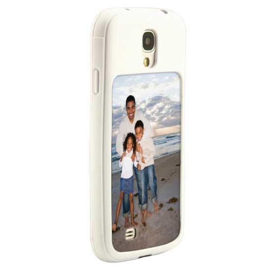 White Galaxy S4 Impact Resistant Rubber Like Tpu Case