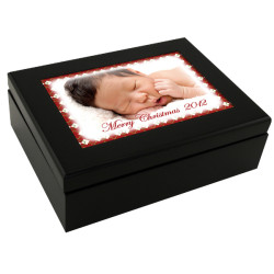 Expresso Black Keepsake Box With Photo Tile