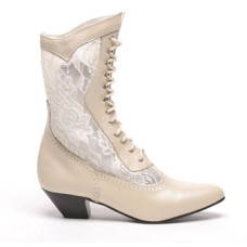 Cathedral Bridal Boots, Ivory