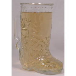 Clear Glass Cowboy Boot Mug